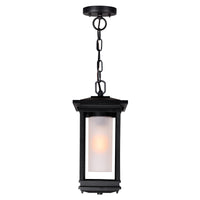 Granville 1 Light Black Outdoor Hanging Light