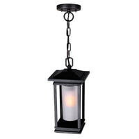 Granville 1 Light Black Outdoor Hanging Light