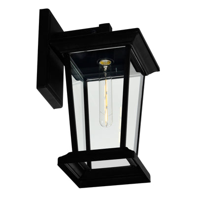 Leawood 1 Light Black Outdoor Wall Lights