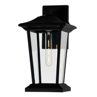 Leawood 1 Light Black Outdoor Wall Lights