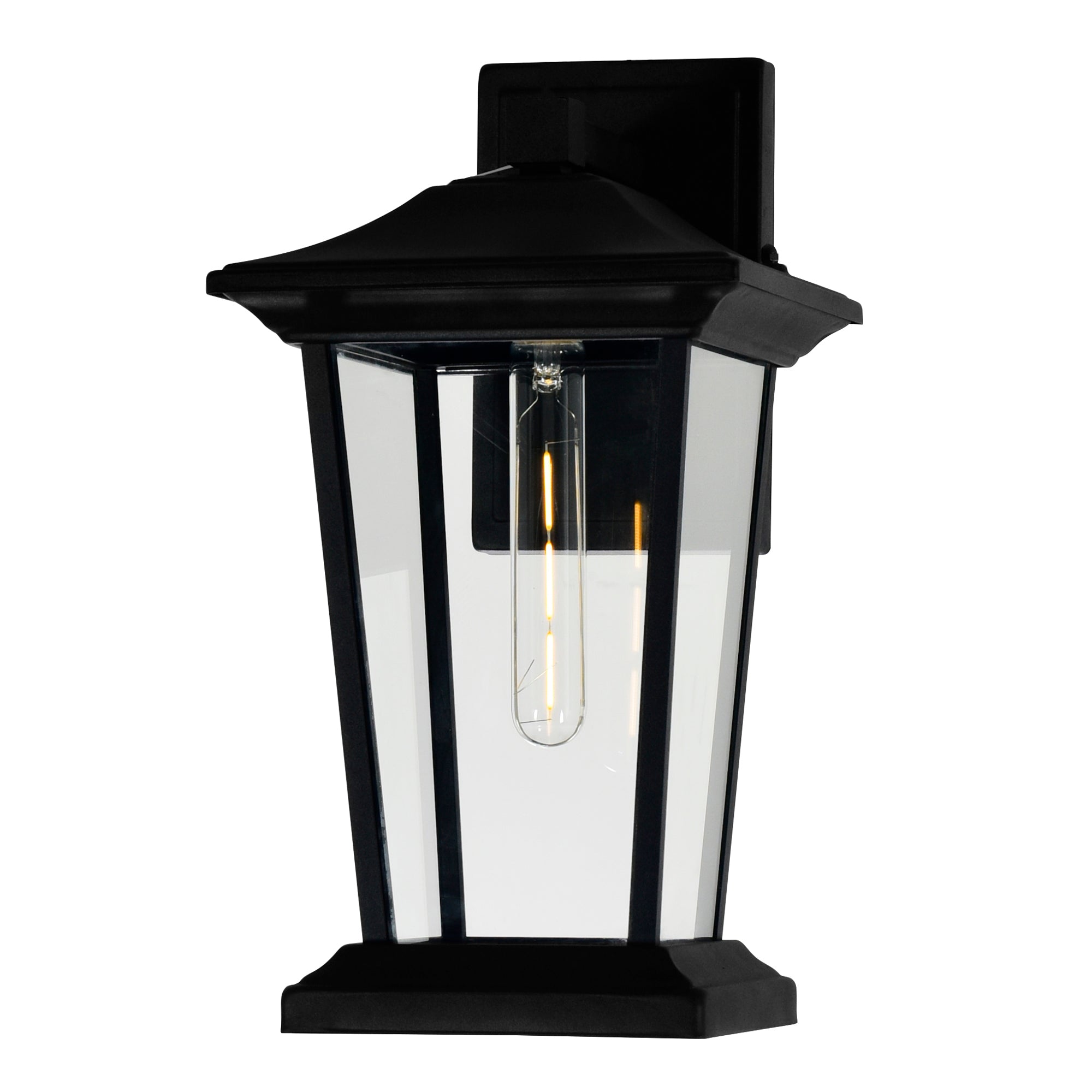 Leawood 1 Light Black Outdoor Wall Lights