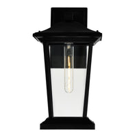 Leawood 1 Light Black Outdoor Wall Lights