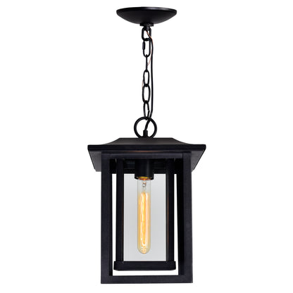 Winfield 1 Light Black Outdoor Pendant Hanging Lantern