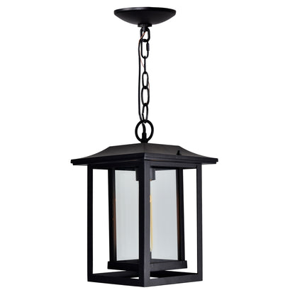 Winfield 1 Light Black Outdoor Pendant Hanging Lantern
