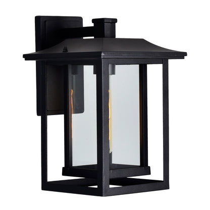 Winfield 1 Light Black Wall Light Outdoor Wall Fixture