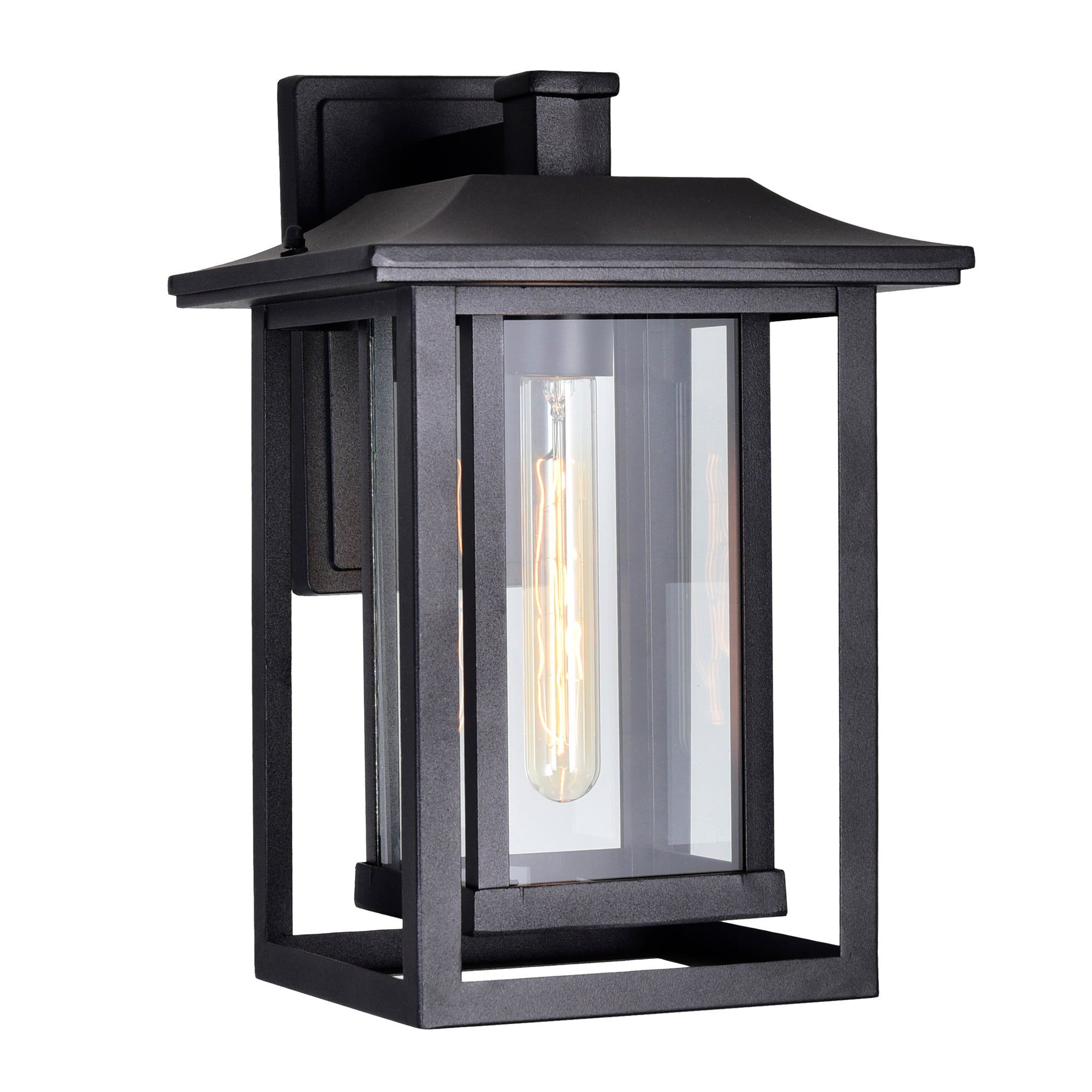 Winfield 1 Light Black Wall Light Outdoor Wall Fixture