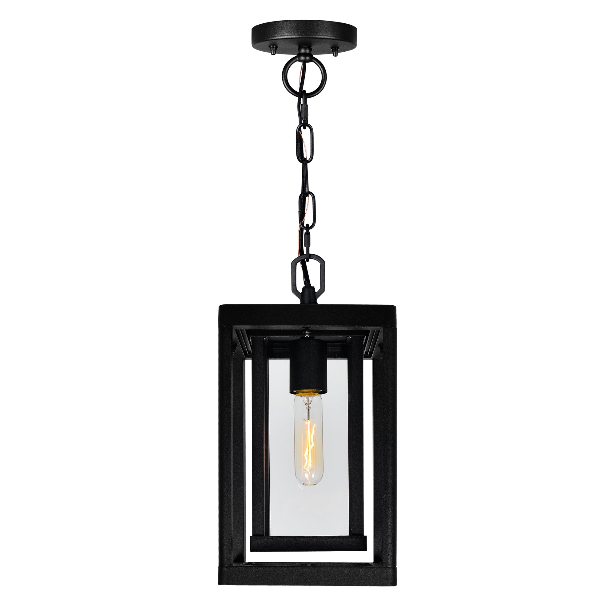 Mulvane 1 Light Black Outdoor Pendant