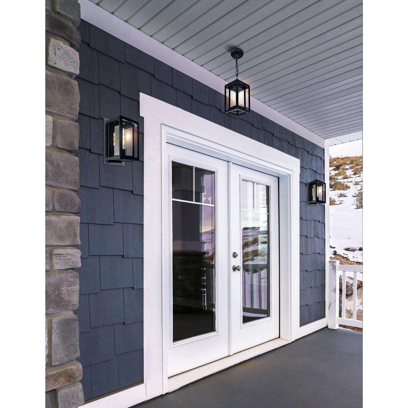 Mulvane 1 Light Black Outdoor Wall Light
