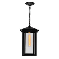 Crawford Outdoor Hanging Lights Black 1 Light