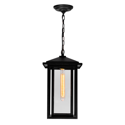 Crawford Outdoor Hanging Lights Black 1 Light