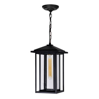 Crawford Outdoor Hanging Lights Black 1 Light