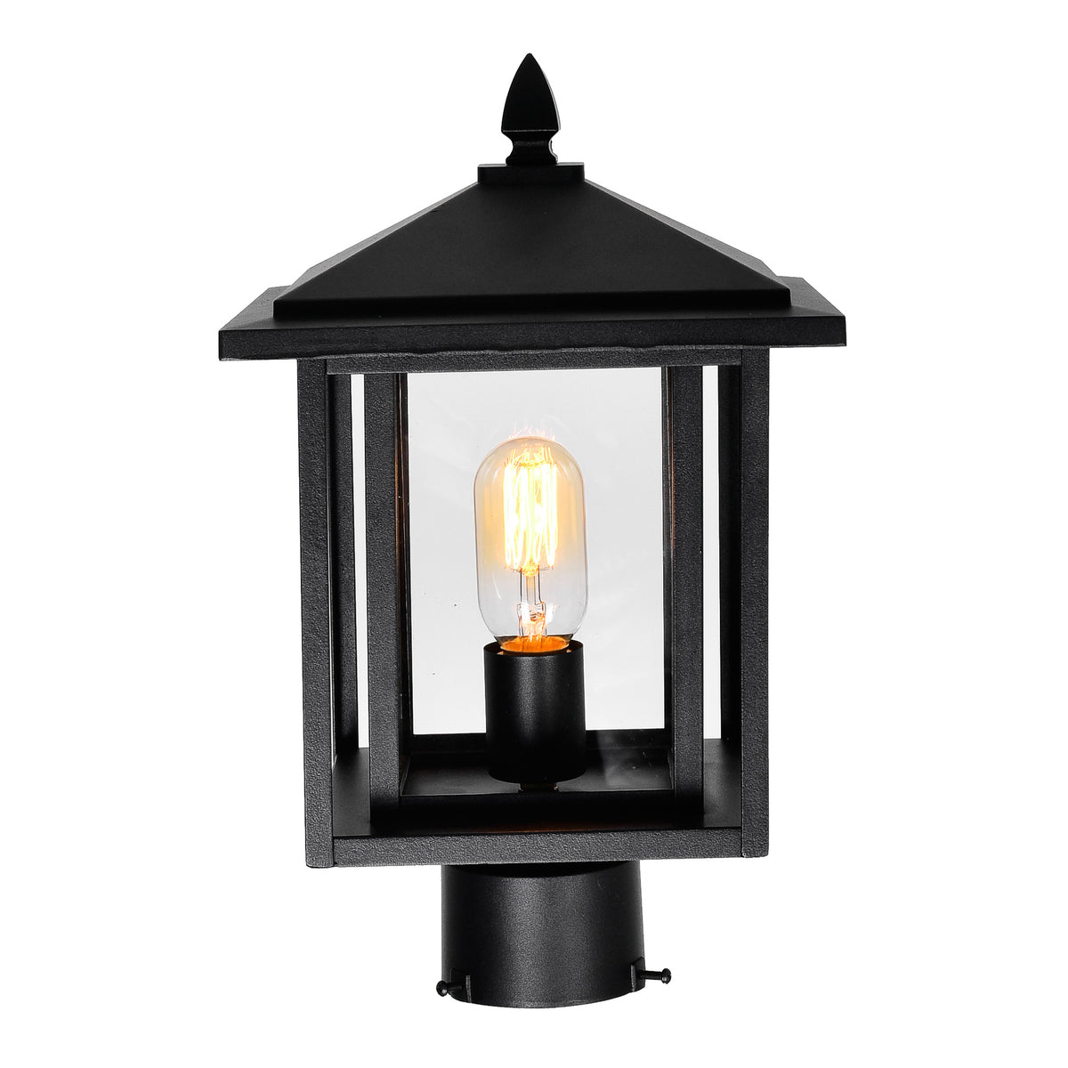 Crawford Outdoor Lantern Heads 1 Light Black