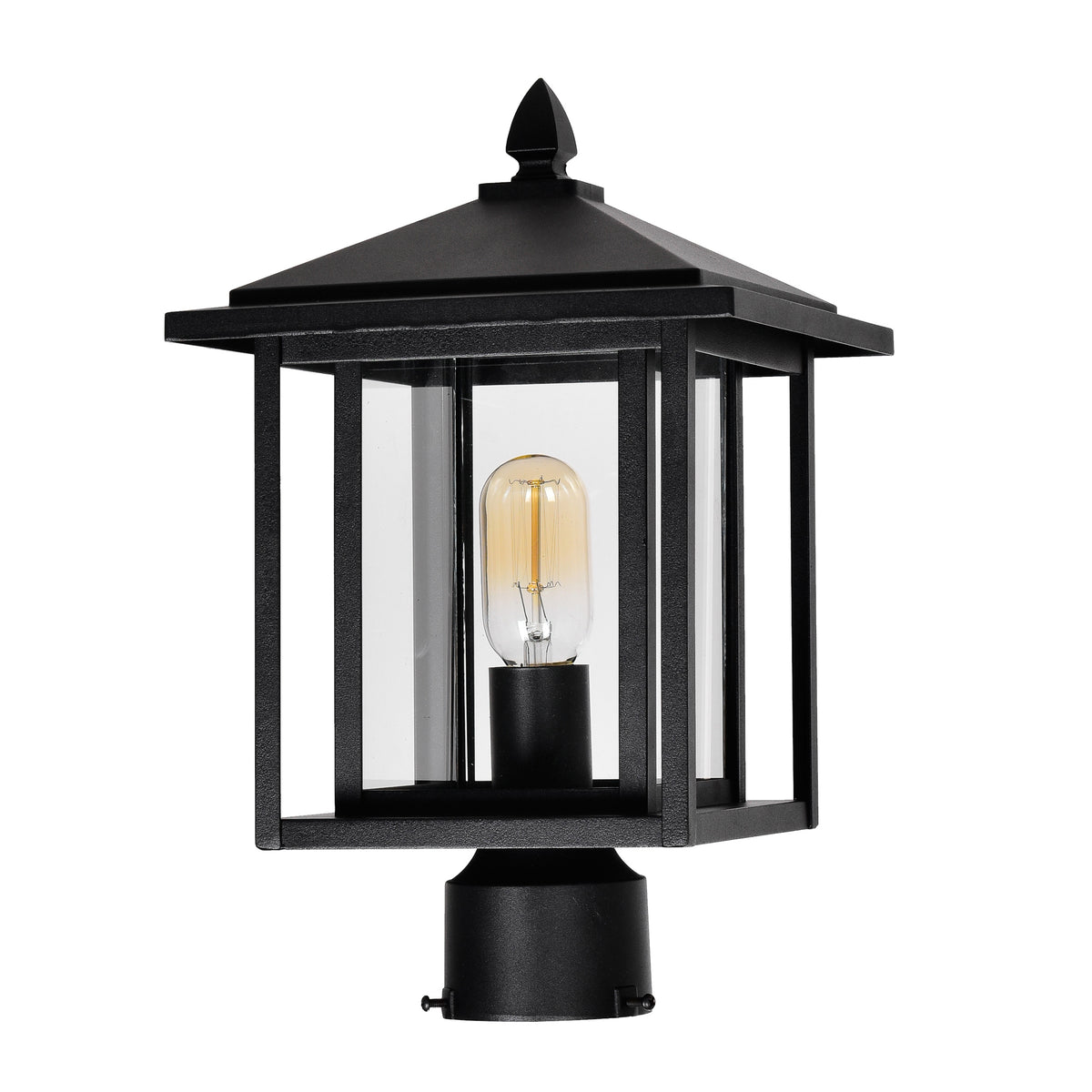 Crawford Outdoor Lantern Heads 1 Light Black