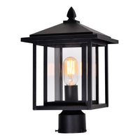 Crawford Outdoor Lantern Heads 1 Light Black