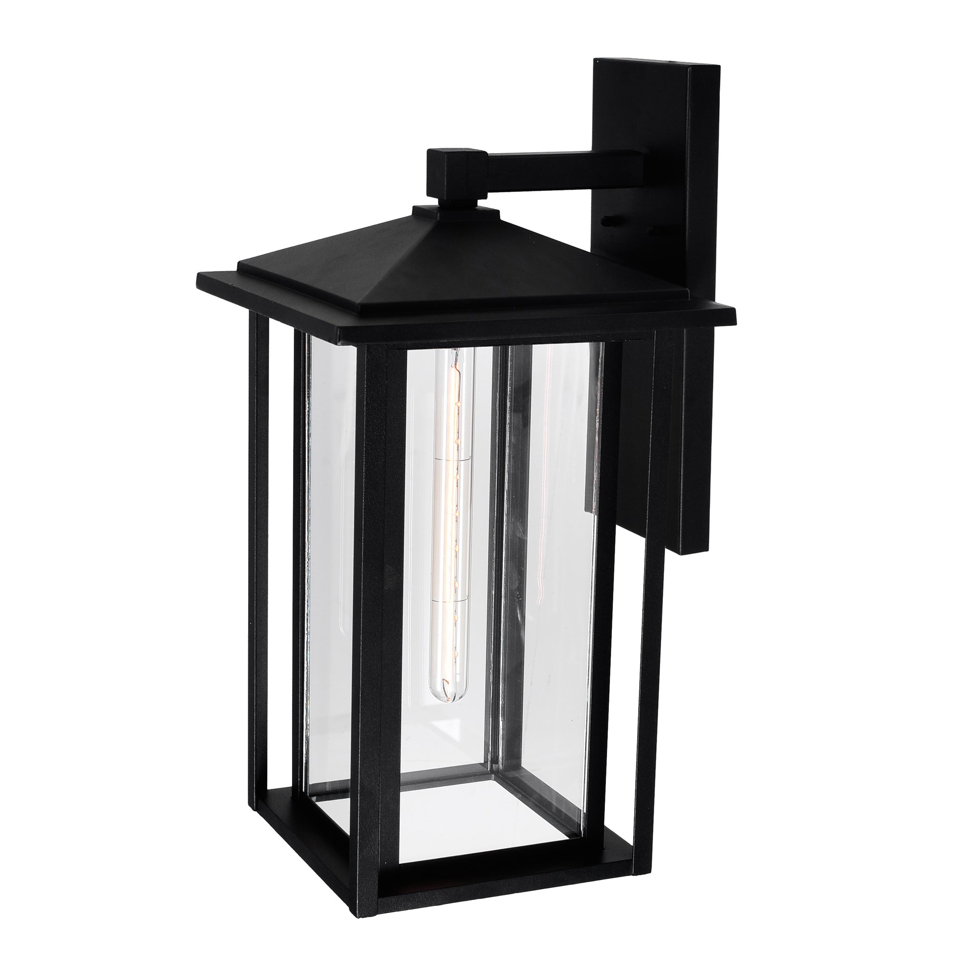 Crawford Outdoor Wall Lights Black 1 Light