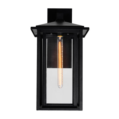 Crawford Outdoor Wall Lights Black 1 Light