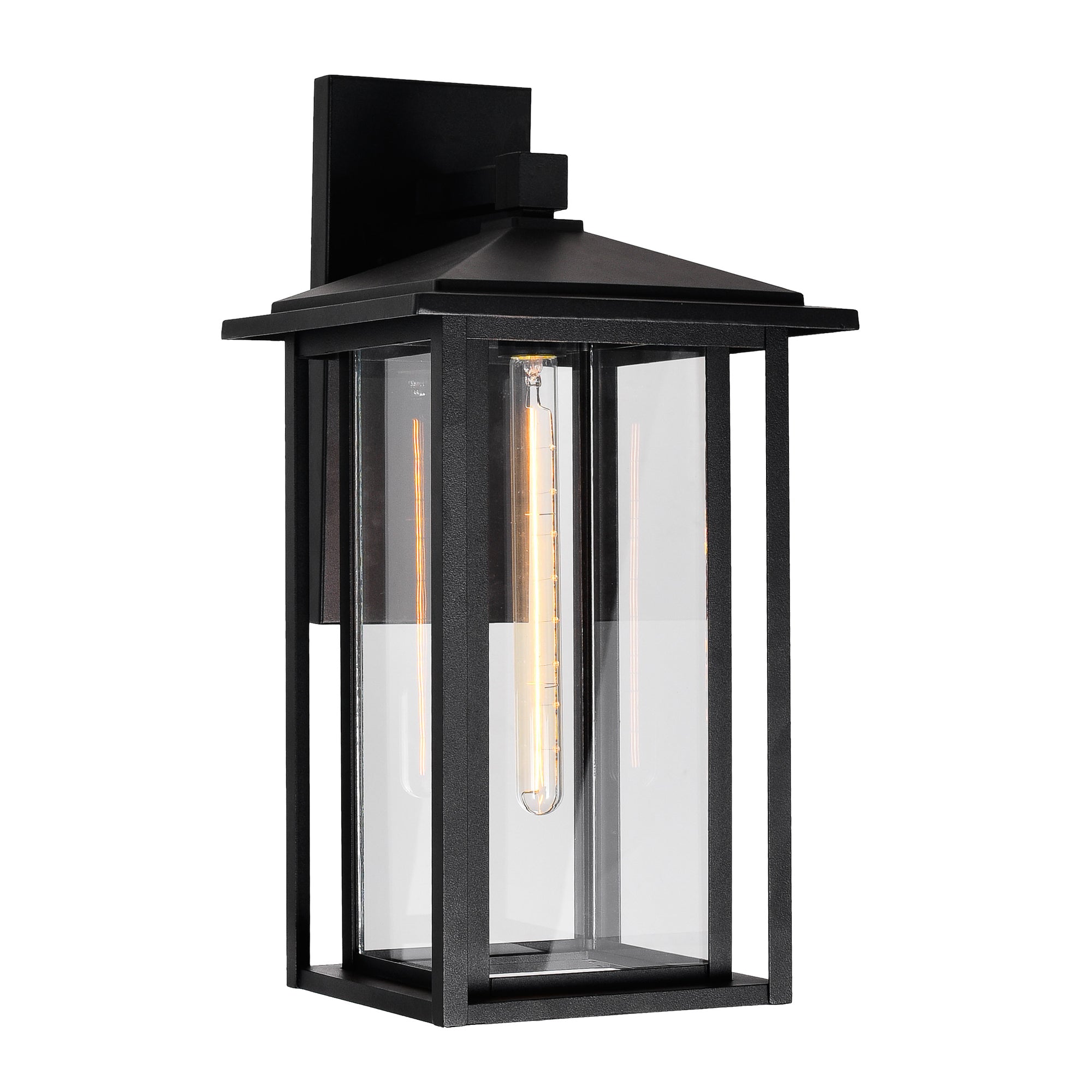 Crawford Outdoor Wall Lights Black 1 Light