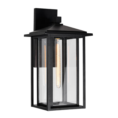 Crawford Outdoor Wall Lights Black 1 Light