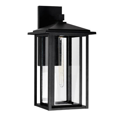 Crawford Outdoor Wall Lights Black 1 Light