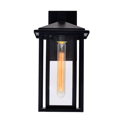 Crawford Outdoor Wall Lights Black 1 Light