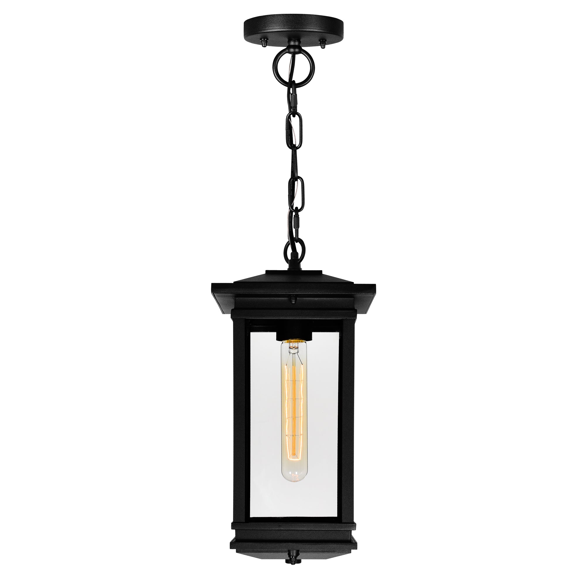 Oakwood 1 Light Outdoor Black Pendant