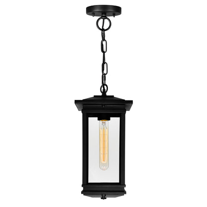 Oakwood 1 Light Outdoor Black Pendant
