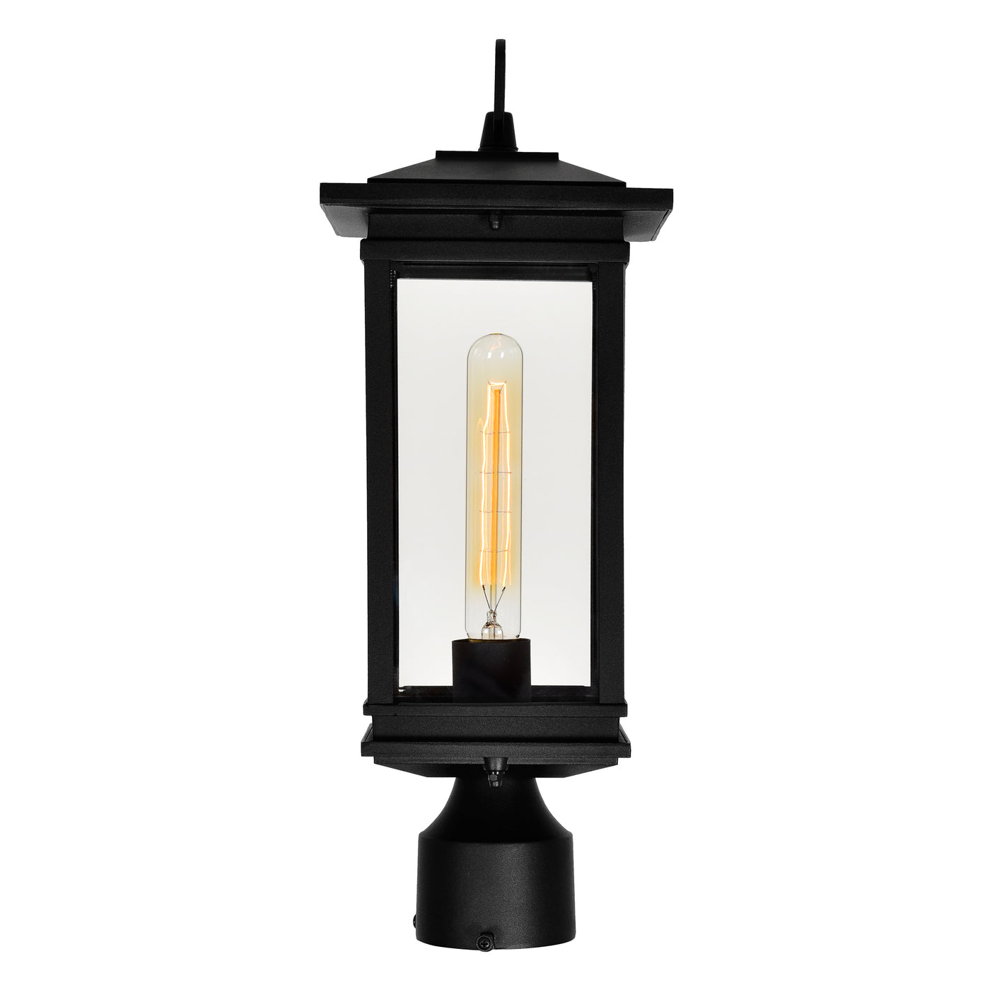 Oakwood 1 Light Outdoor Black Lantern Head