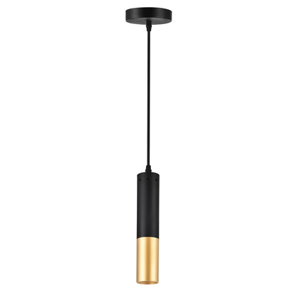 Anem 1 Light Satin Gold Mini Pendant with Matte Black Finish