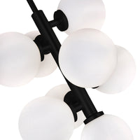 Arya Pendants 8 Lights Black Finish