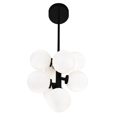 Arya Pendants 8 Lights Black Finish
