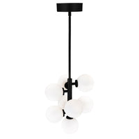 Arya Pendants 8 Lights Black Finish