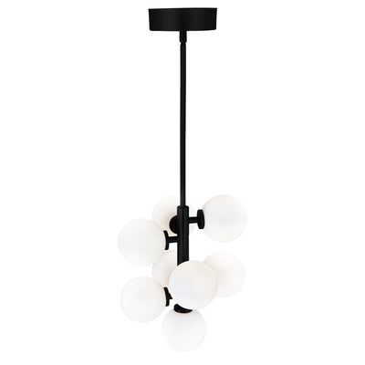 Arya Pendants 8 Lights Black Finish