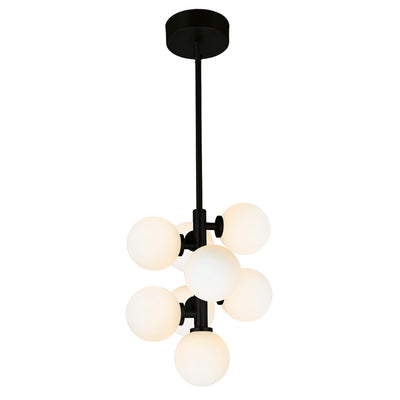 Arya Pendants 8 Lights Black Finish