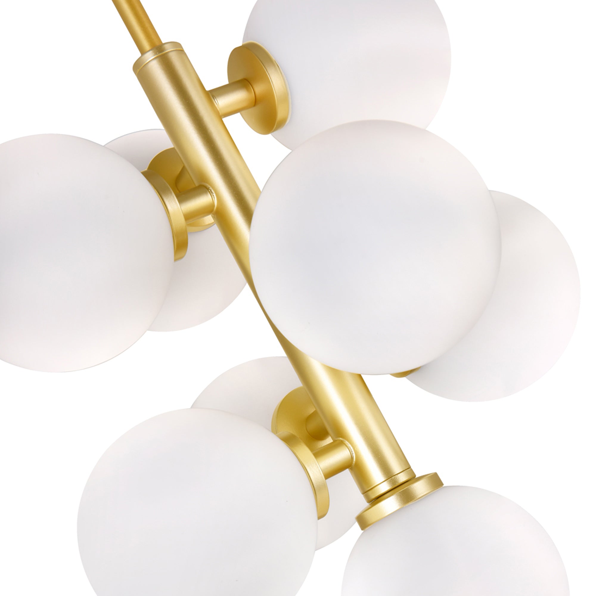 Arya Pendants Satin Gold 8 Lights