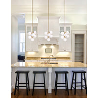Arya Pendants Satin Gold 8 Lights