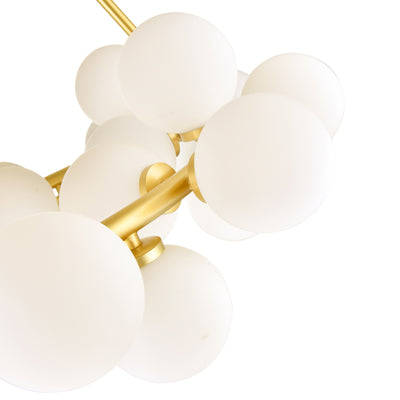 Arya 25 Light Satin Gold Finish Chandelier