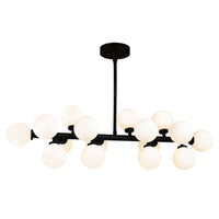 Arya Chandeliers 16 Light Black Finish