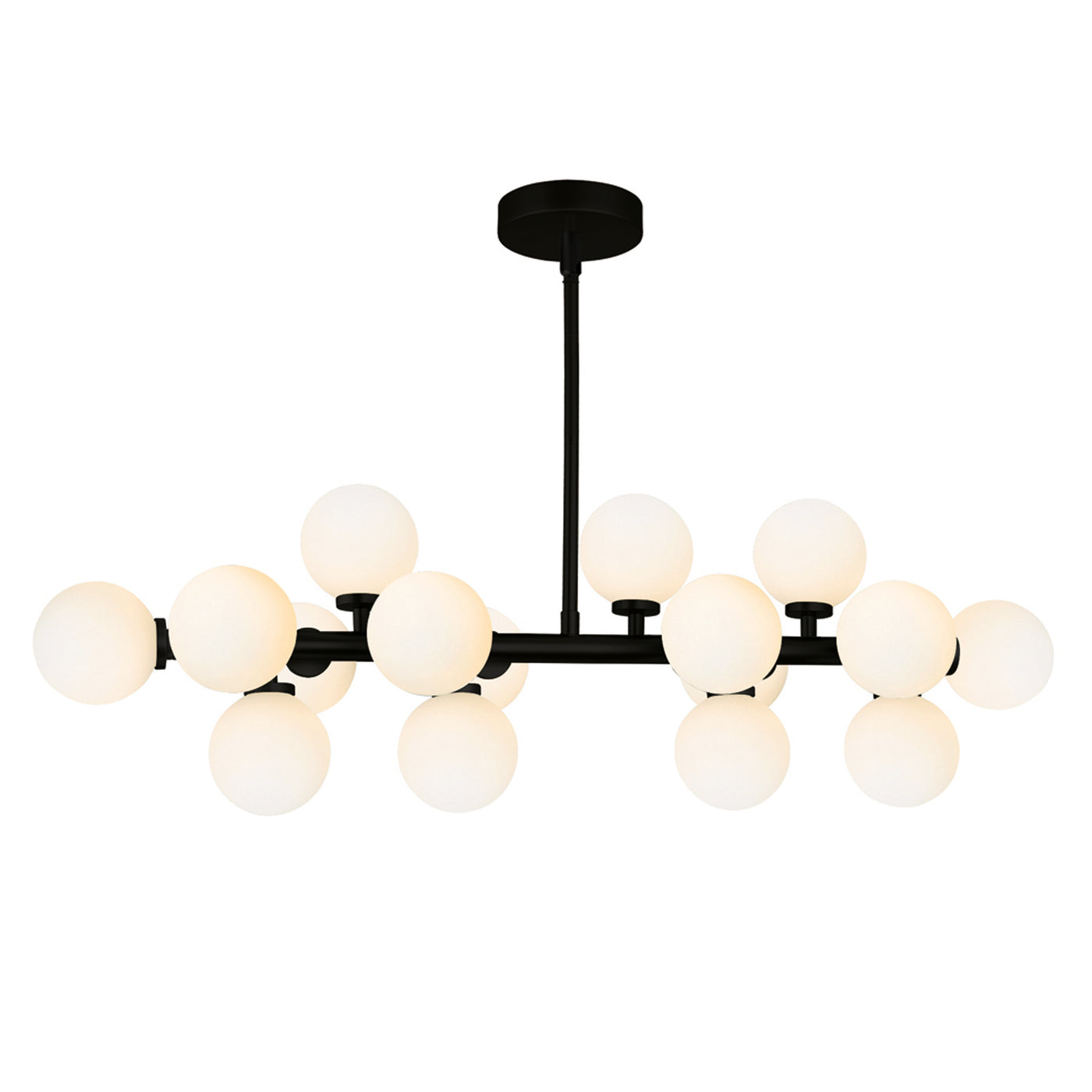Arya Chandeliers 16 Light Black Finish