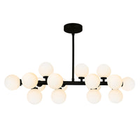 Arya Chandeliers 16 Light Black Finish
