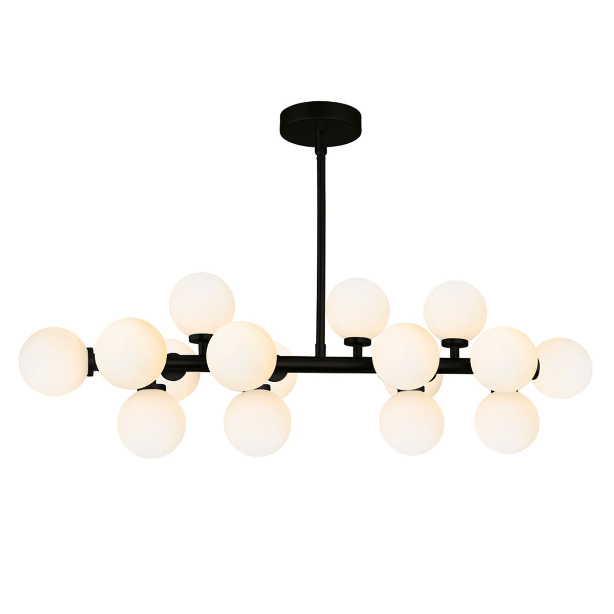 Arya Chandeliers 16 Light Black Finish