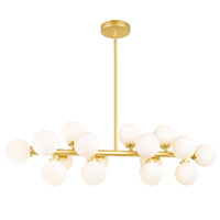 Arya Chandeliers 16 Light Satin Gold
