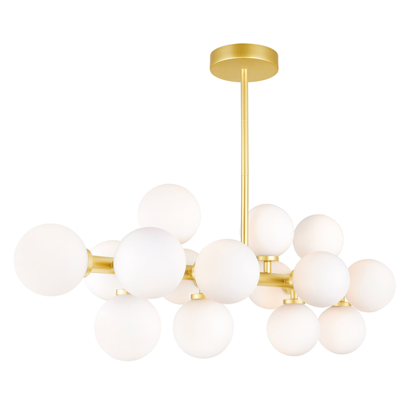 Arya Chandeliers 16 Light Satin Gold