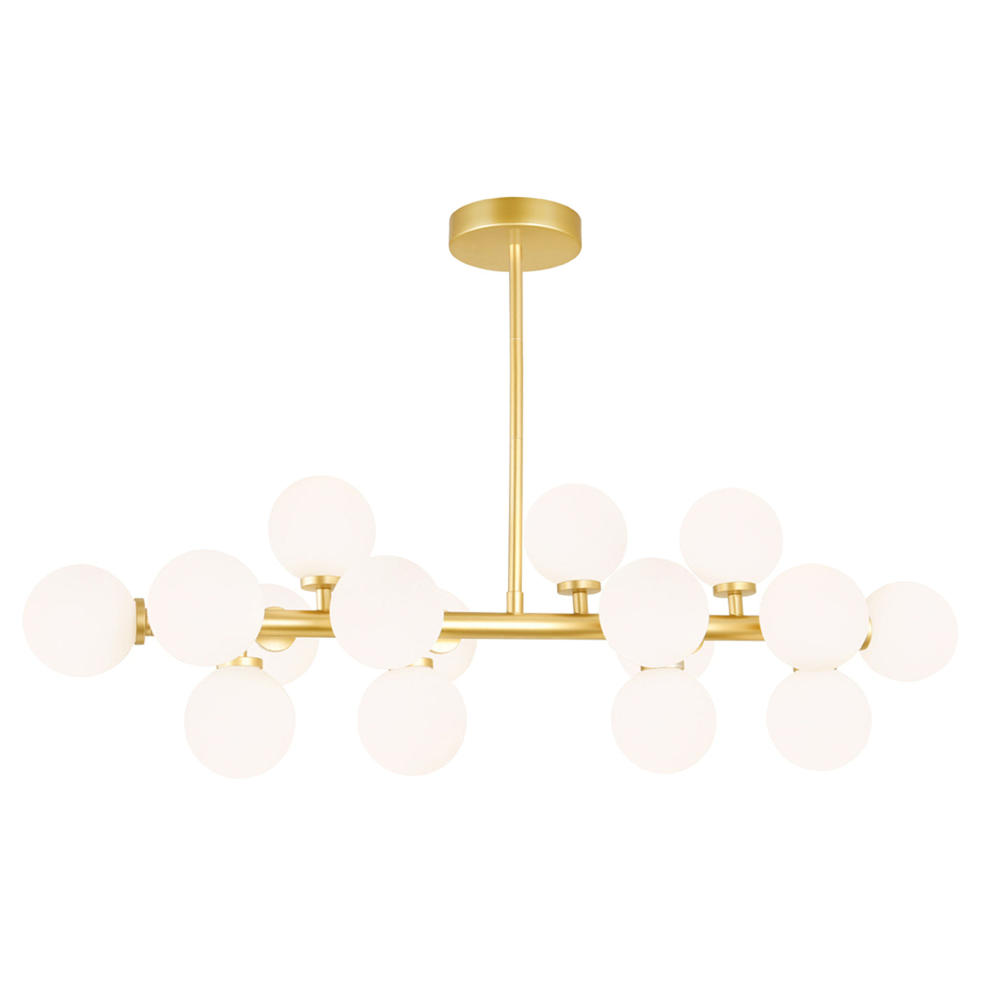 Arya Chandeliers 16 Light Satin Gold