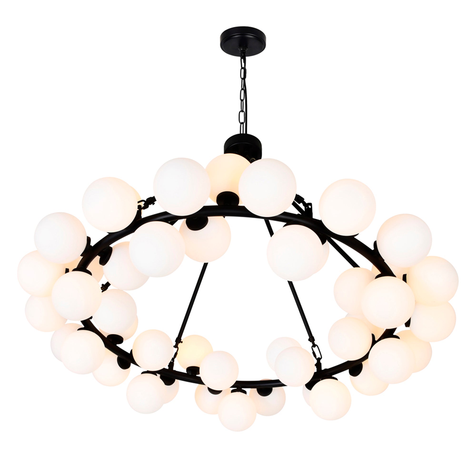 Arya Chandeliers 45 Light Black