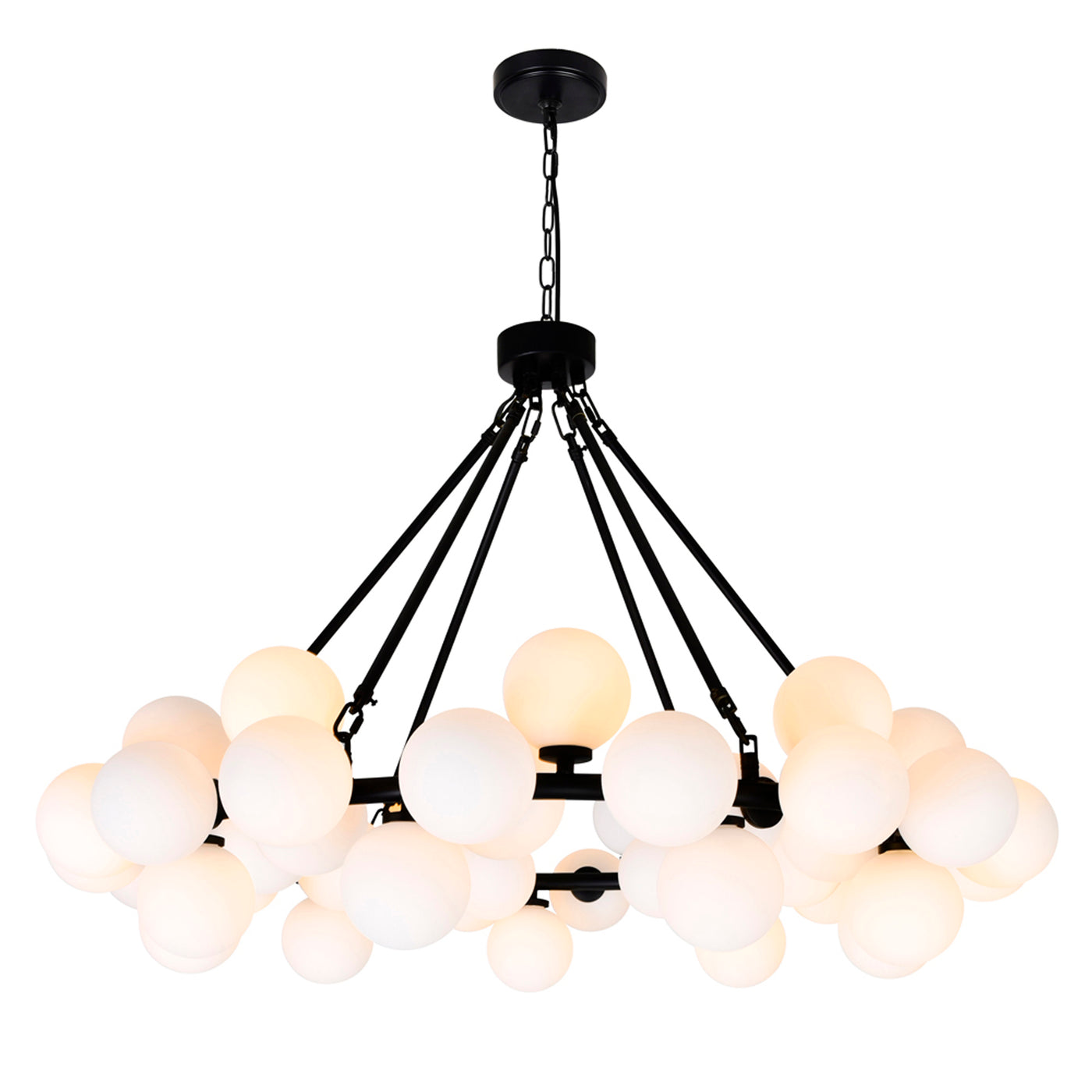 Arya Chandeliers 45 Light Black