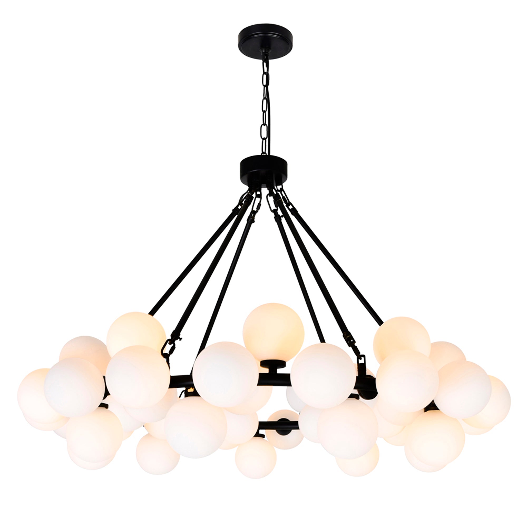 Arya Chandeliers 45 Light Black