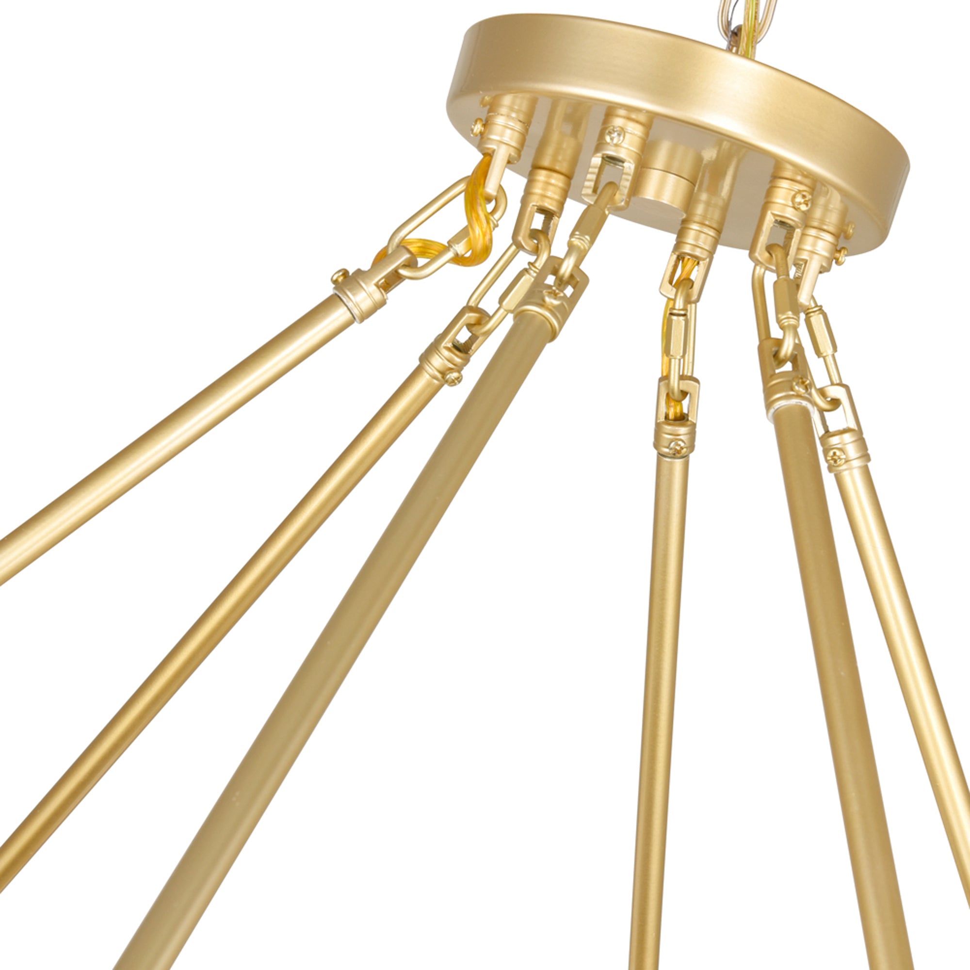 Arya Chandeliers Satin Gold 45 Lights