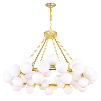Arya Chandeliers Satin Gold 45 Lights
