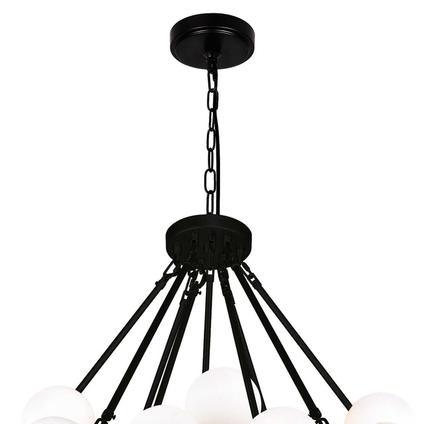 Arya Chandeliers 70 Black Finish