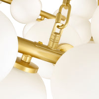 Arya Chandeliers 70 Light Satin Gold